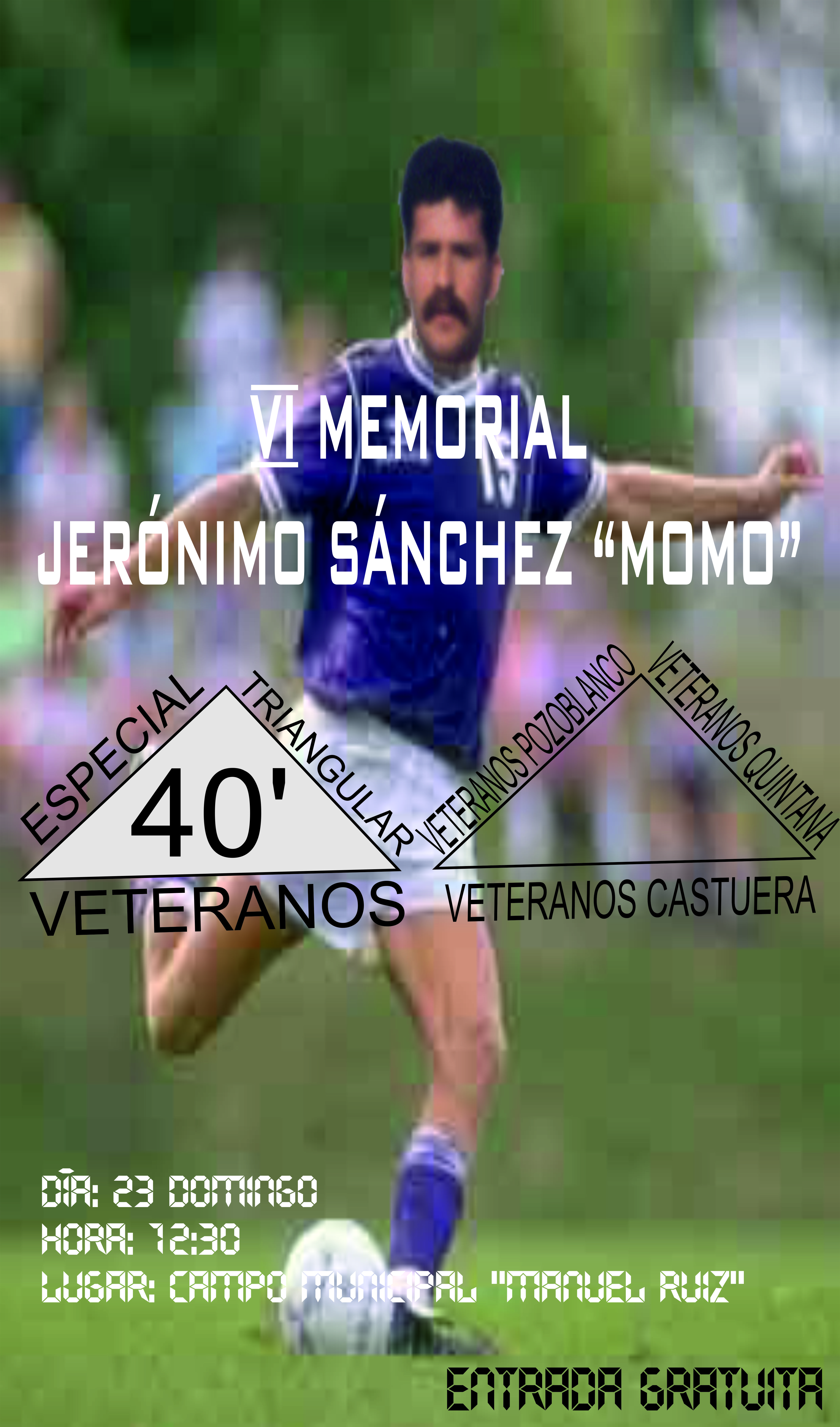 Los veteranos de los equipos de Castuera, Quintana y Pozoblanco disputaran el VI Trofeo Memorial Jerónimo Sánchez 'Momo'